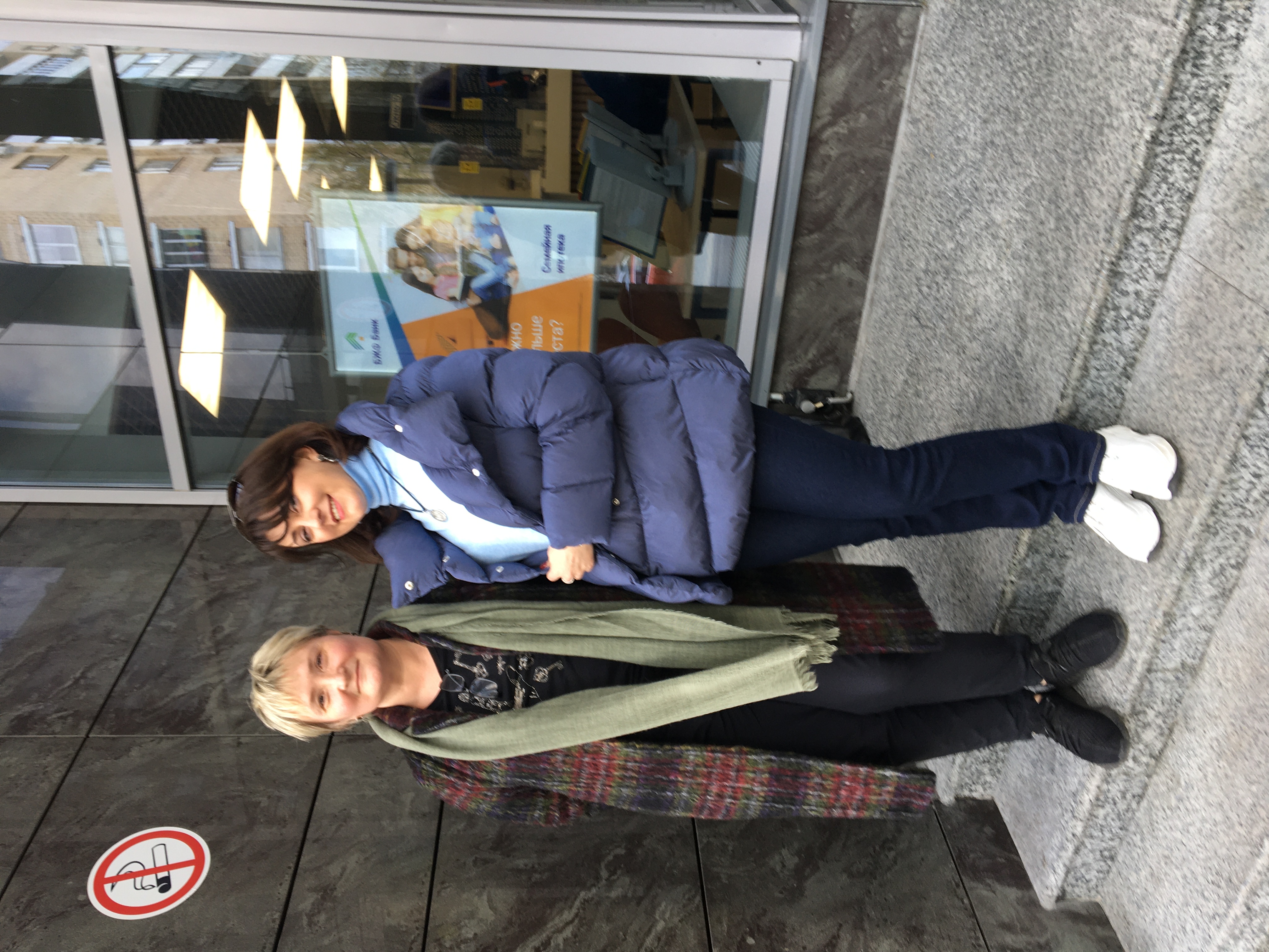 photo with a happy client